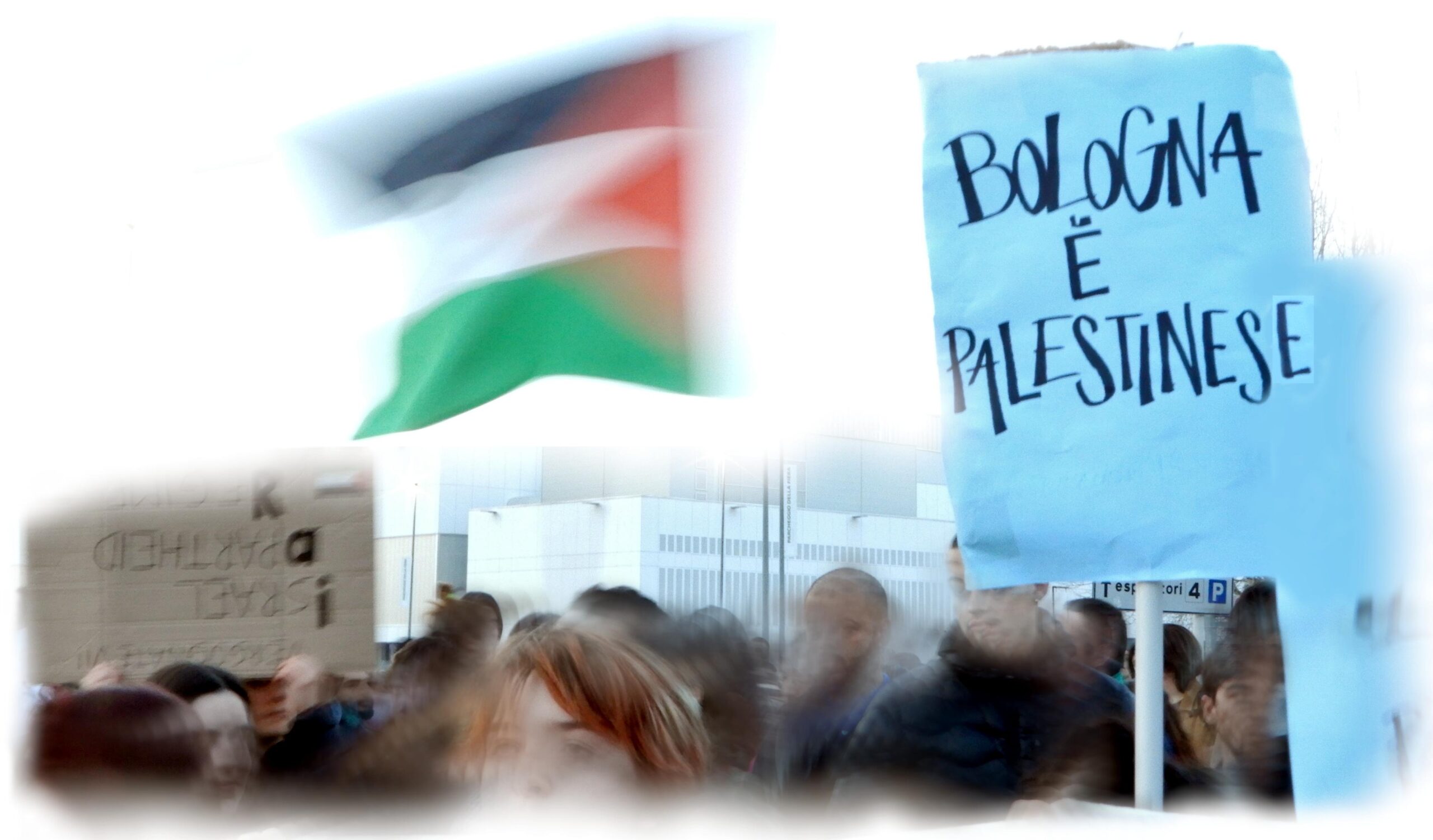 presido sotto sede RAI Bologna contro genocidio a Gaza