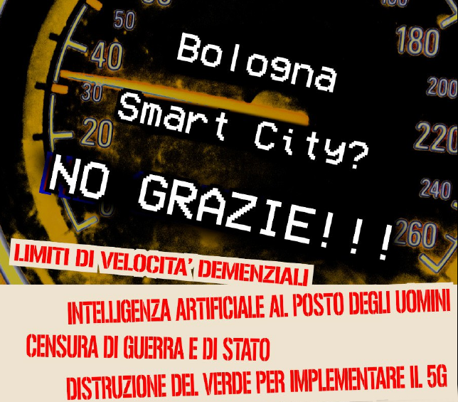 Iniziativa Cittadina a Bologna contro le smart-city